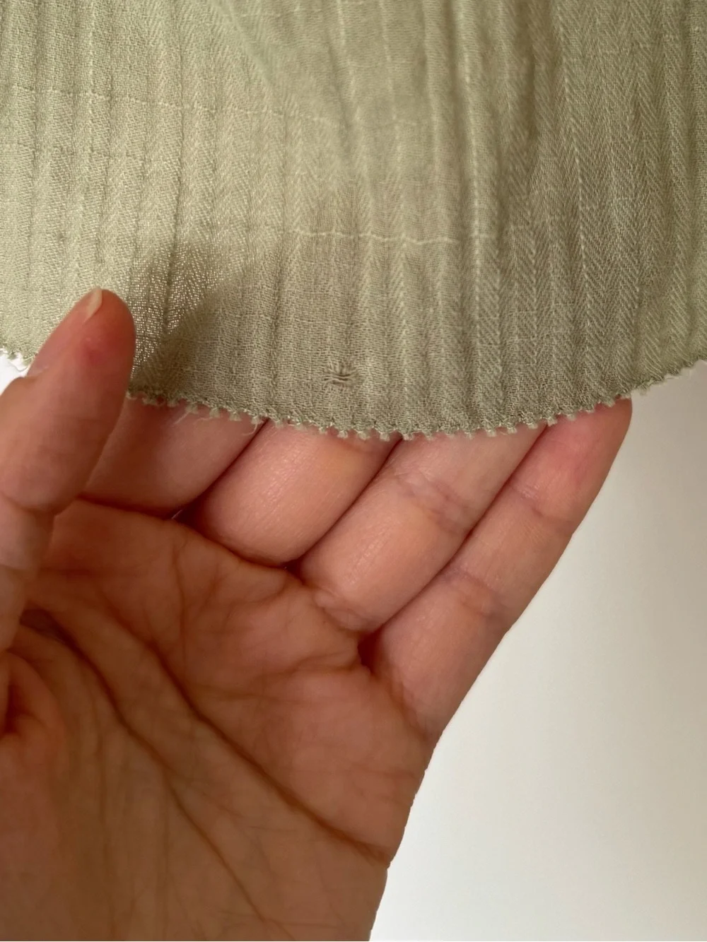 J. Crew Olive Green Soft Gauze Garden Button Blouse Smock Detail Ruffle Collar